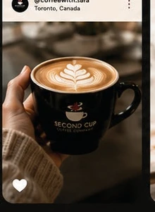 Second Cup coffee moment