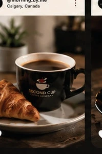 Second Cup coffee moment